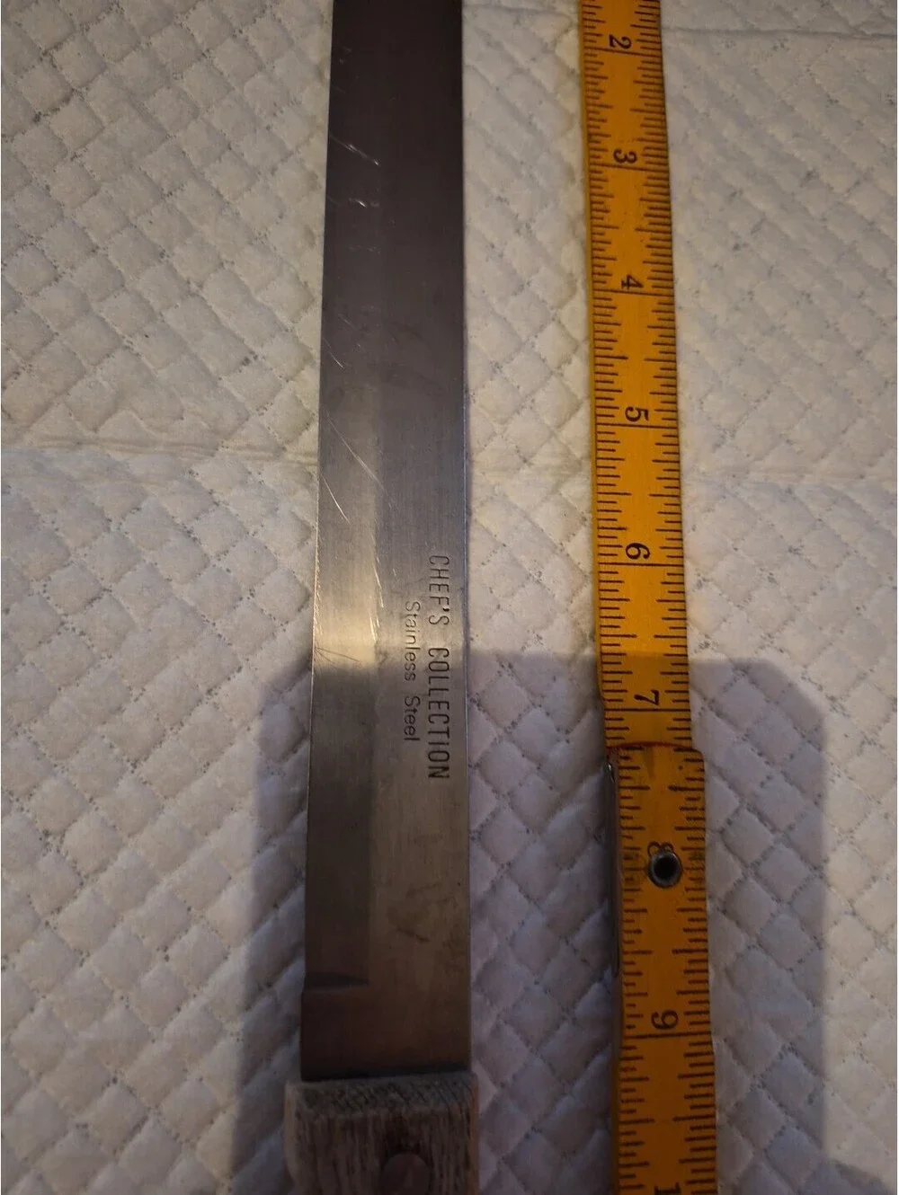 Vintage Chefs Collection Stainless Steel 14.5” Round Tip Icing Knife Wood Handle